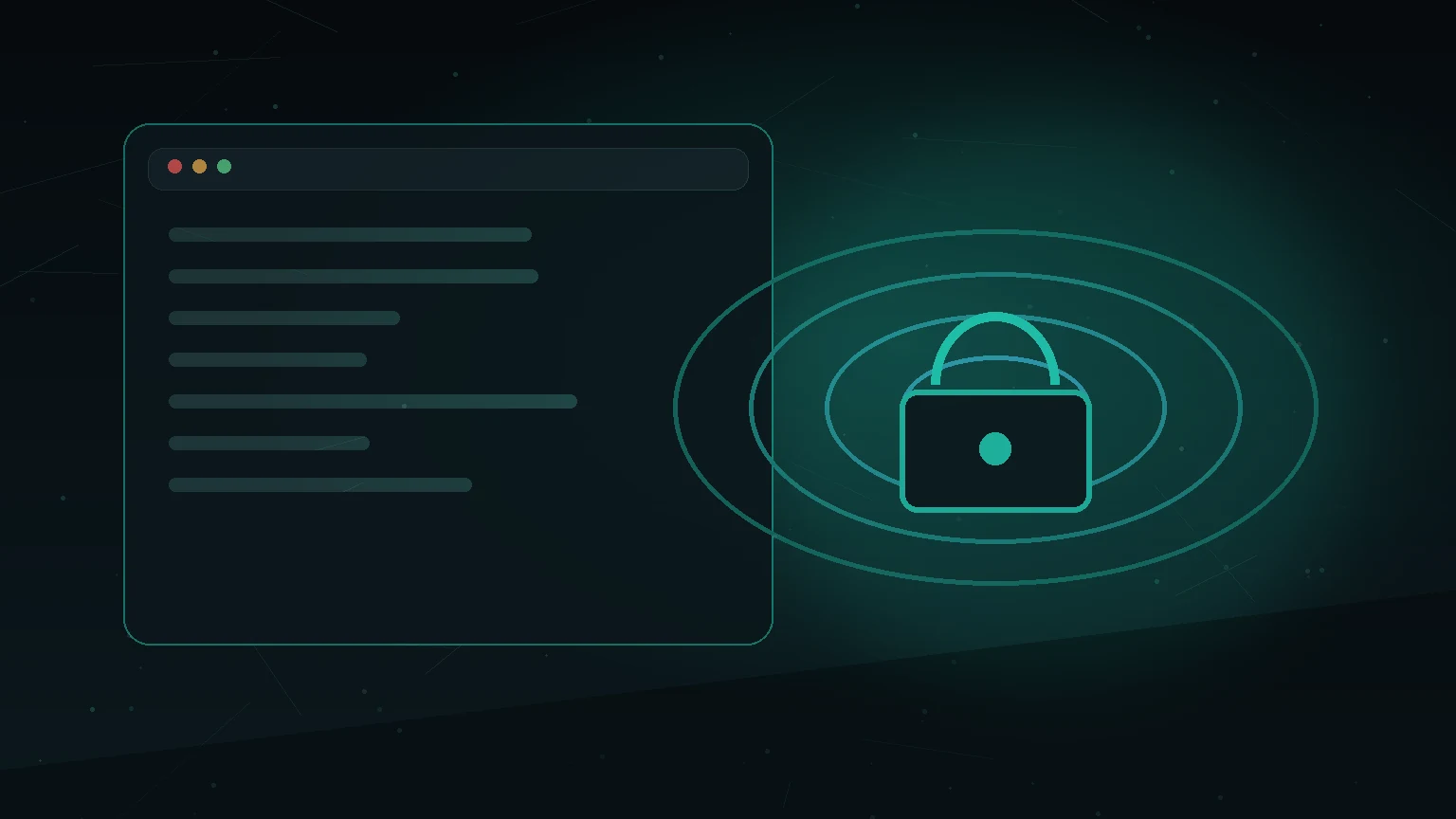 Illustration showing network privacy versus site tracking