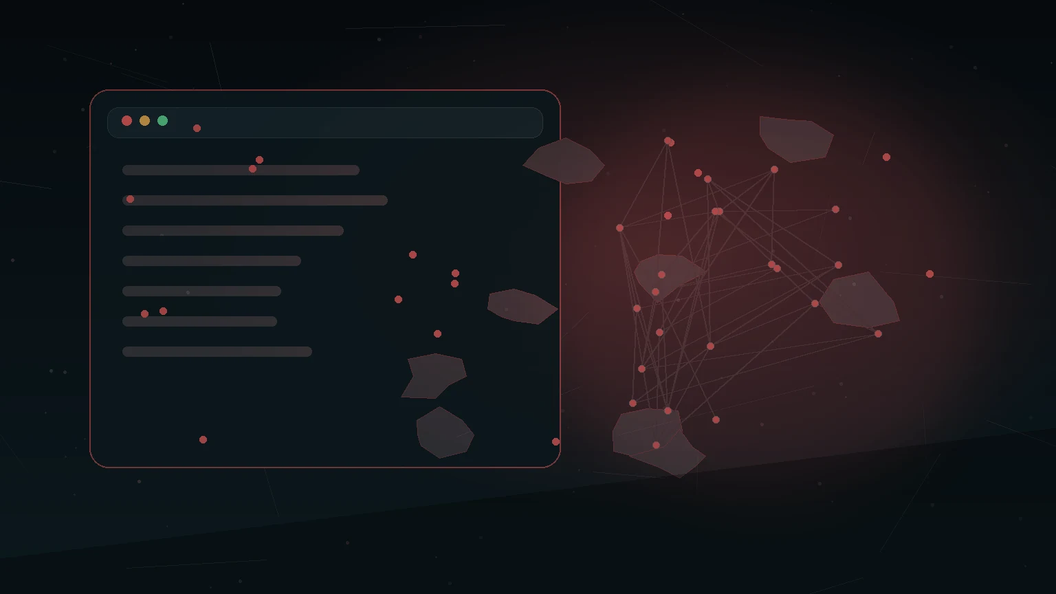Editorial illustration of international investigation paths around dark web infrastructure