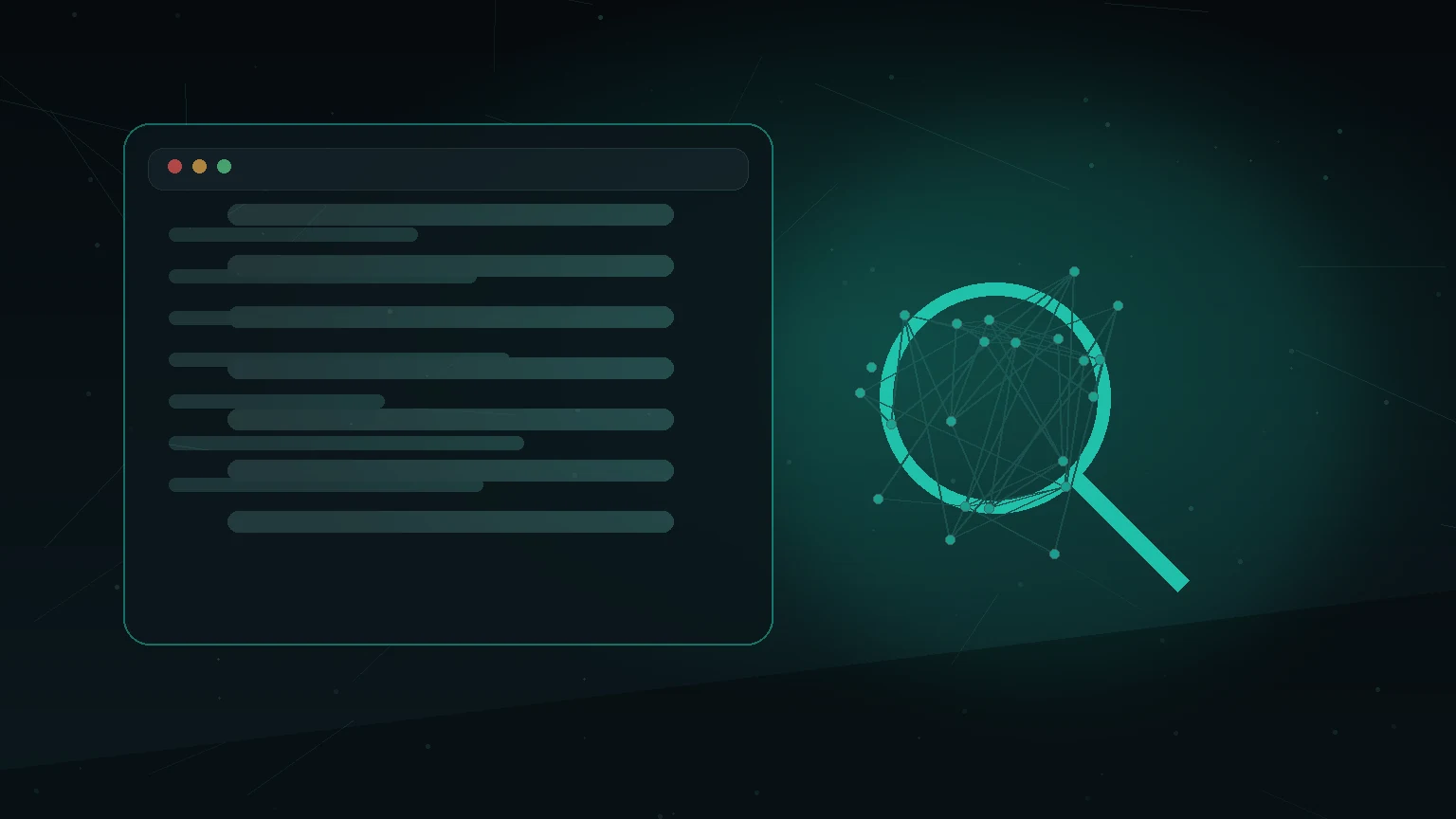 Illustration showing dark web monitoring process