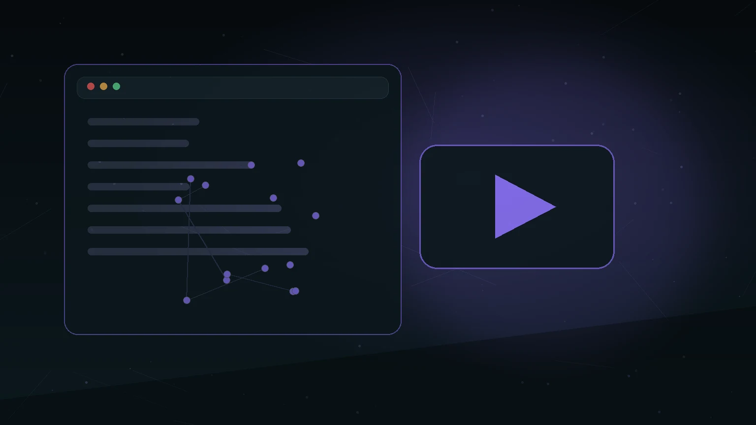 Warning illustration about dark web video content