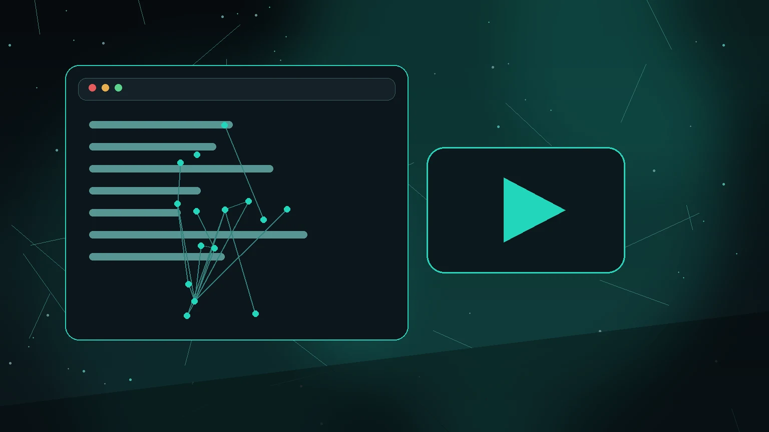 Warning overlay on a blurred video player used to represent unsafe dark web video claims