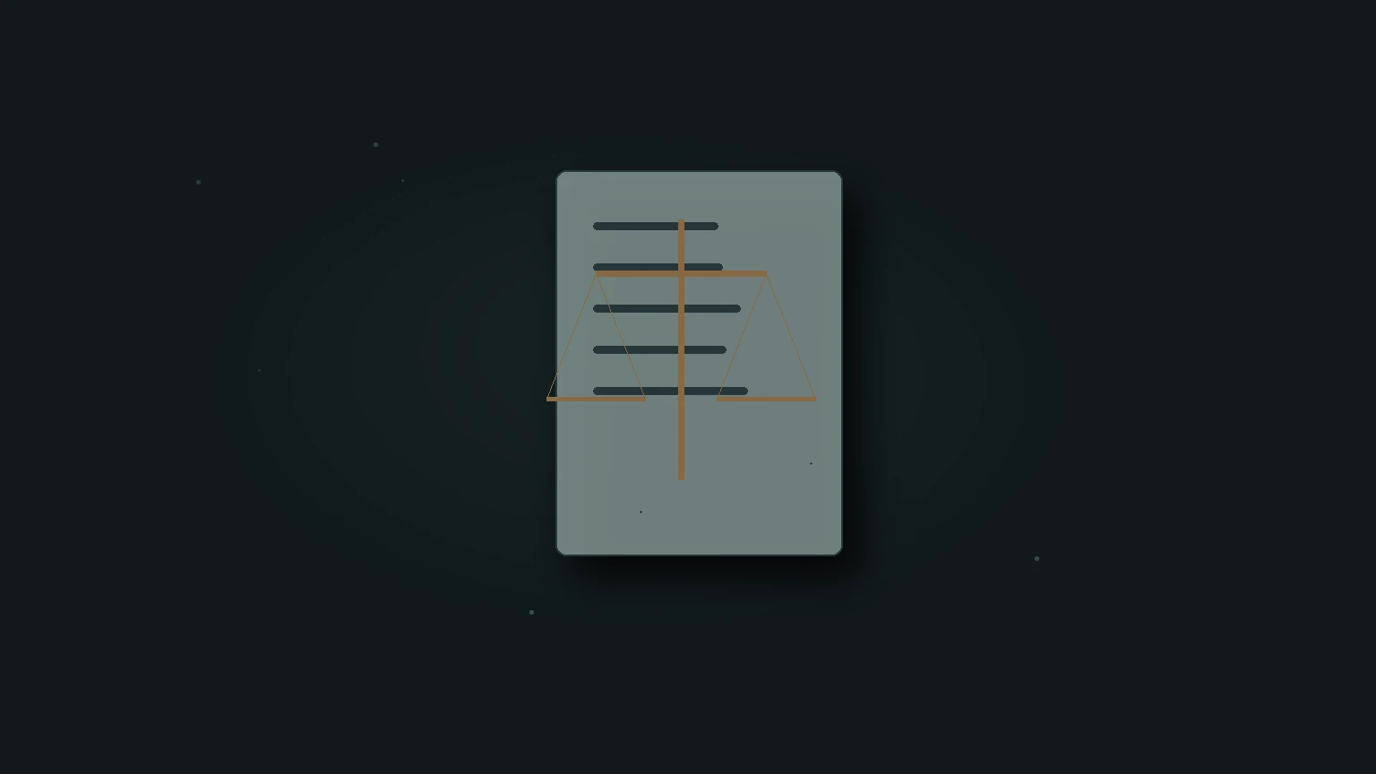 Legal scales beside a privacy browser window