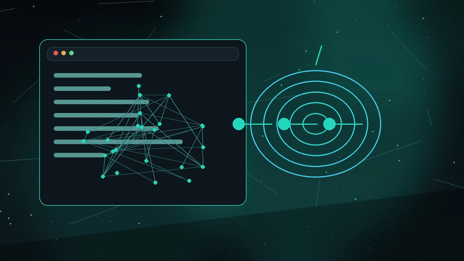 Illustration of a magnifying glass hovering over an encrypted connection icon, representing perception of Tor usage