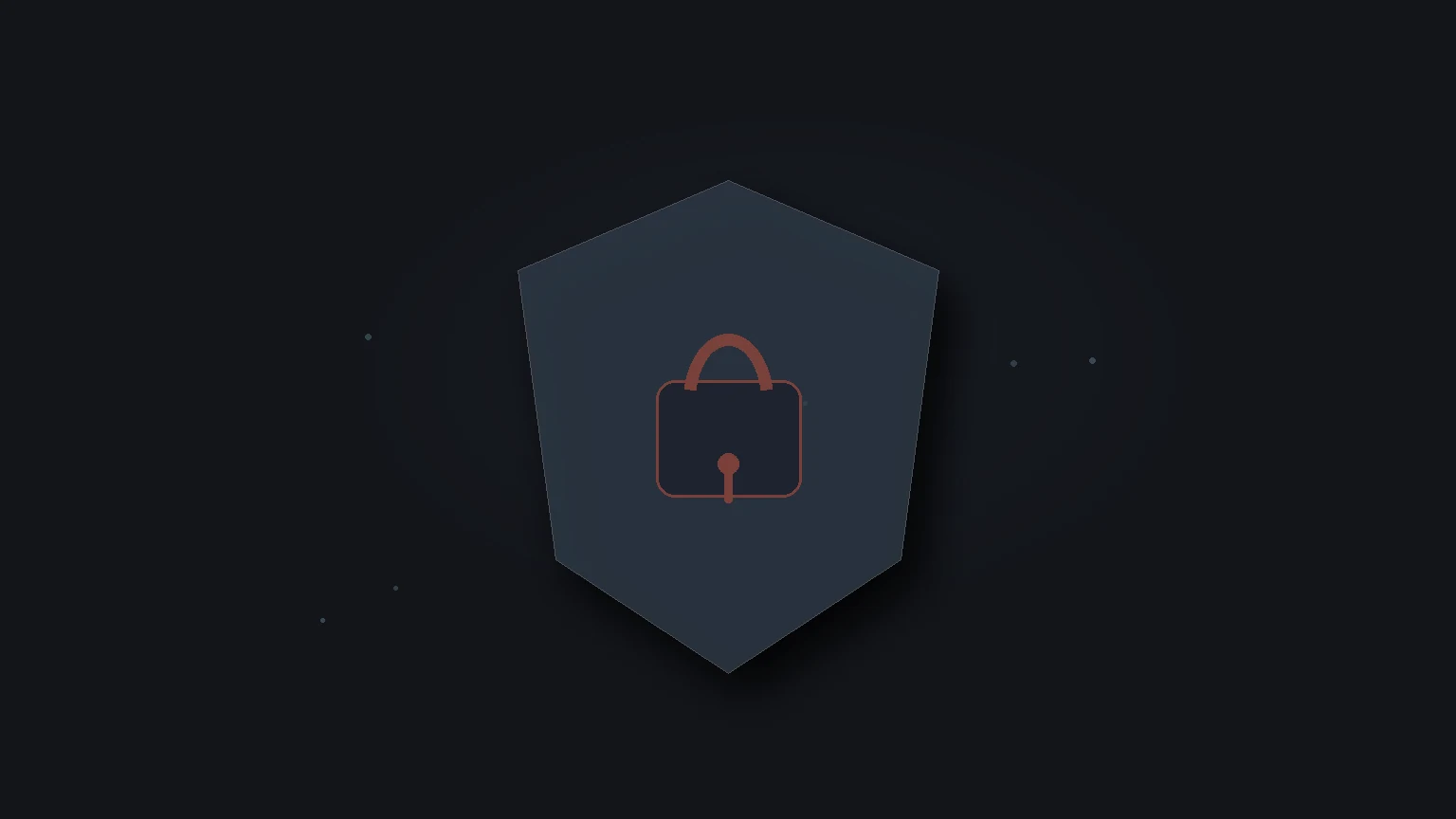 Risk symbols around a dark browser window