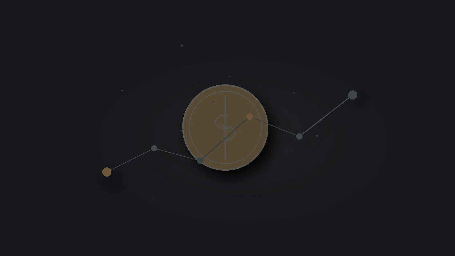 Illustration of cryptocurrency coins, with one glowing coin representing a privacy-focused currency